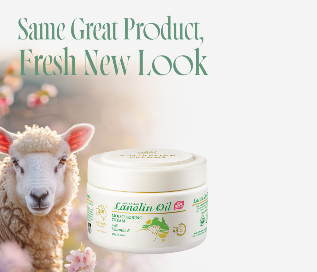 Same Great Product, Fresh New Look! Australian Creams Lanolin Oil Moisturiser